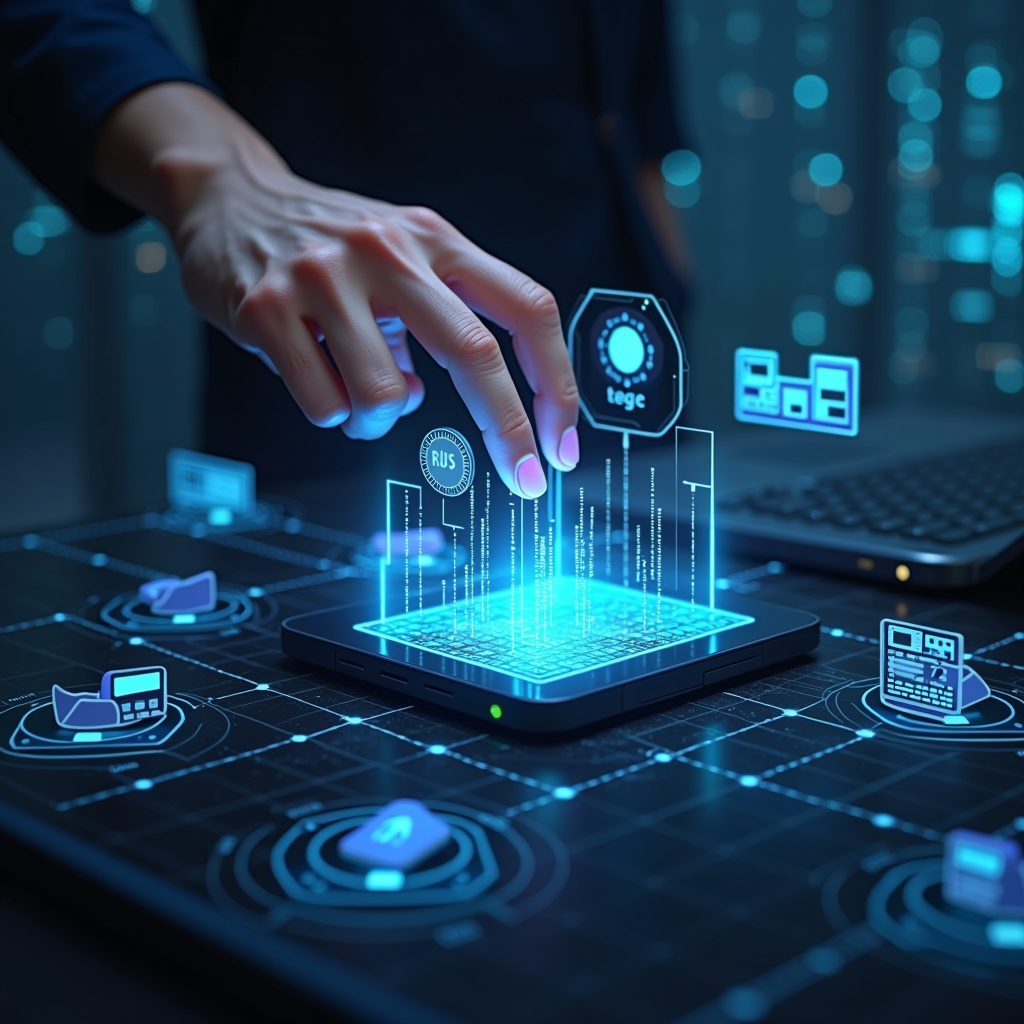 Sanal POS sistemleri, online ödeme entegrasyonu, çoklu ödeme yöntemleri desteği ve işletmeler için dijital ödeme altyapısını gösteren modern teknoloji görseli